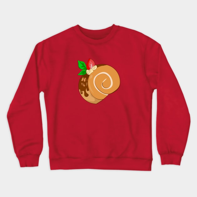 Chocolate strawberry roll cake Crewneck Sweatshirt by MariRiUA